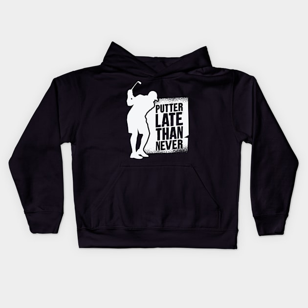 Golf Player Golf Course Golfer Kids Hoodie by maxcode